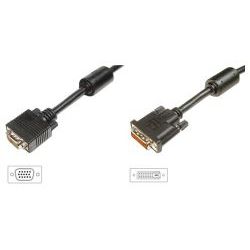 Digitus DVI-I - VGA Kabel DVI24+5ST zu HDS15 2.0m (AK-320300-020-S)