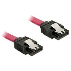 Delock SATA 6Gb/s Kabel rot 0.2m, gerade/gerade (82675)