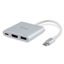 Adapter USB-C zu HDMI/USB-A grau (133461)