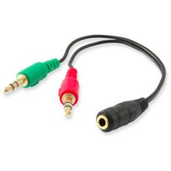 Equip Audio Splitter Y-Kabel female -> 2x male (147942)