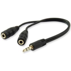 Equip Audio Splitter Y-Kabel 2x female -> male (147941)