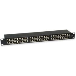 Equip Patchpanel 48x RJ45 Cat6  19 1HE schwarz (326449)