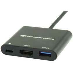 CONCEPTRONIC DONN01B USB-C zu -HDMI-Adapter, schwarz 4k30Hz (DONN01B)