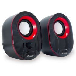 Stereo 2.0 Lautsprecher schwarz/rot (245332)
