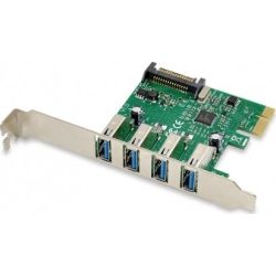 Controllerkarte PCIEe 2.0 x1 zu 4x USB 3.0 (EMRICK02G)