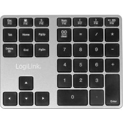 Bluetooth Keypad mit 35 Tasten Aluminium space grey (ID0187)