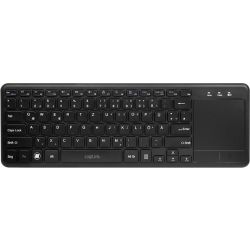 Wireless Tastatur mit Touchpad schwarz (ID0188)