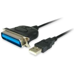 Equip Adapterkabel USB   St -> Parallel St 1.5M schwarz Poly (133383)