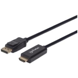 Manhattan 1080p DisplayPort auf HDMI-Kabel schwarz 1,8 (152679)