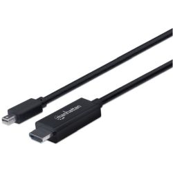 Manhattan 1080p Mini-DisplayPort auf HDMI-Kabel 1,8m schwarz (153232)