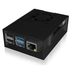 Icy Box IB-RP108 Gehäuse schwarzfür Raspberry Pi 4 (IB-RP108)