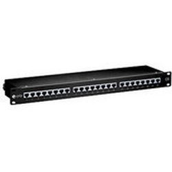 Equip Patchpanel  24x RJ45 Cat6  19 1HE schwarz (326424)