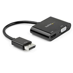 Adapter DisplayPort Stecker zu VGA/HDMI schwarz (DP2VGAHD20)