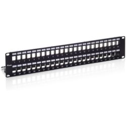 Equip Keystone Patchpanel Cat.6A 48 Port schwarz (769349)