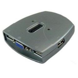 2-fach KVM-Switch grau (SE-KVM-USB-22)