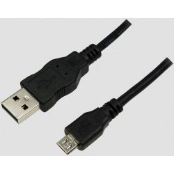 USB 2.0/Micro-B Kabel 1.8m schwarz (CU0034)