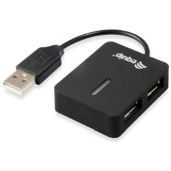 Equip USB-Hub 4Port Reise-USB Hub, schwarz (128952)