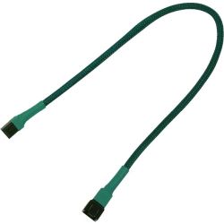 3-Pin Verlängerung Kabel 30cm sleeved grün (NX3PV30G)