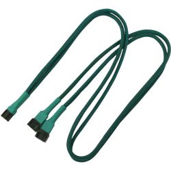3-Pin Lüfter Y-Kabel 60cm sleeved grün (NX3PY60G)