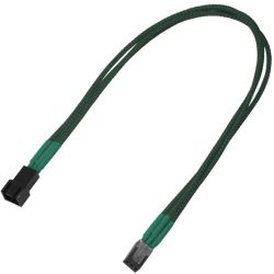 3-Pin Verlängerung Kabel 30cm single sleeved grün (NX3PV3EG)
