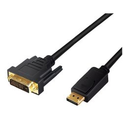 Kabel DisplayPort 1.1 Stecker zu DVI-D Stecker 2m schwarz (CV0131)