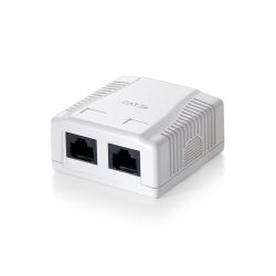 Equip 2-Port Premium Cat.6 Aufputzgehäuse weiß (235212)