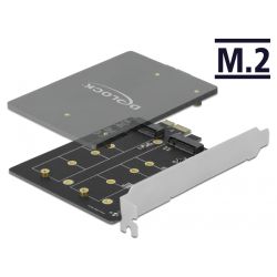 PCI Express x1 Karte zu 2 x intern M.2 Key B (90432)