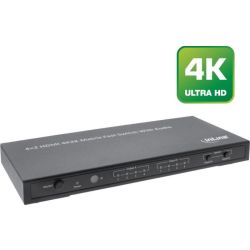 4K2K HDMI Matrix Switch/Umschalter 4 Eingänge / 2 Ausgänge (65011K)