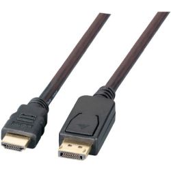 EFB DisplayPort auf HDMI FullHD Anschlusskabel schwarz 1 (K5561SW.1V2)