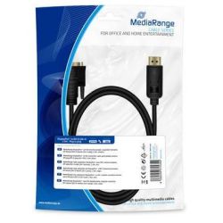 MediaRange DisplayPort auf DVI Anschlusskabel 2m schwarz (MRCS199)