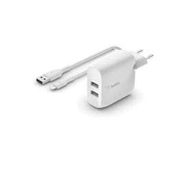 BoostCharge Dual USB-A Netzladegerät 24W weiß (WCD001VF1MWH)