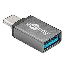 Adapter USB-C 3.1 Stecker auf USB-A 3.0 Buchse grau (56621)