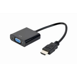 GEMBIRD Adapter HDMI -> VGA/Audio Single-Port schwarz (A-HDMI-VGA-04)
