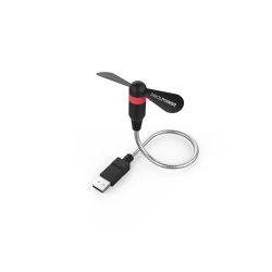 RealPower USB mini Fan schwarz (USB-Ventilator flexibel) (335263)