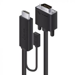 Alogic HDMI Kabel HDMI to VGA 2m mit USB Power (HDVG-MM-02)