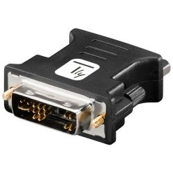 Techly Adapter DVI-A Stecker auf VGA Buchse, schwarz (IADAP-DVI-8600T)
