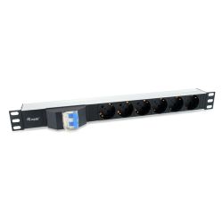 Equip Steckdosenleiste 19(1HE)6fach Schuko 1,8m Kabel    si (333312)