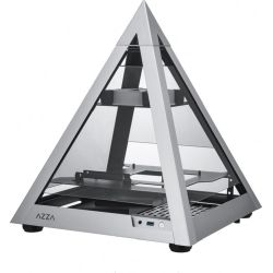 Azza Pyramid Mini 806 Gehäuse grau mit Sichtfenster (CSAZ-806)