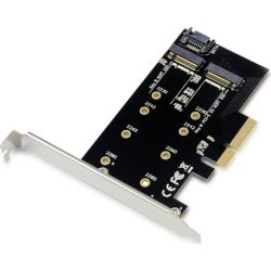 PCI Express Card 2-in-1 M.2 SSD Adapter (EMRICK04B)