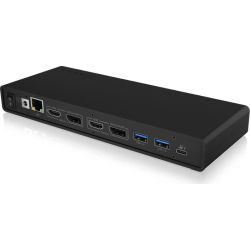 Icy Box IB-DK2245AC USB-C 3.0 Dockingstation schwarz (60658)