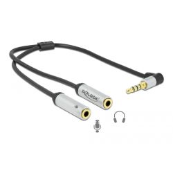 Delock Headset Adapter 3,5mm 4Pin Klinkenstecker > 2x 3,5mm 3Pin Klin (66437)