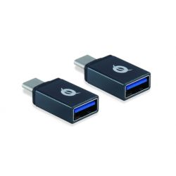 CONCEPTRONIC Adapter USB-C -> USB-A     3.0 OTG,2 Stück gra (DONN03G)
