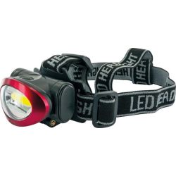 Schwaiger Stirnlampe COB LED schwarz/rot (STLED10533)