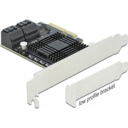 PCIe 5P SATA x4 LP Schnittstellenkarte (90498)