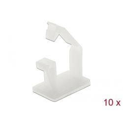 Delock Kabelhalter mit Verschlussclip 10er-Pack (60250)