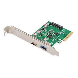 PCIe 3.0 x4 Controllerkarte USB-C 3.1/USB-A 3.1 (DS-30225)