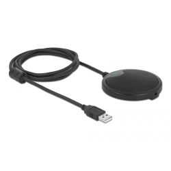 USB Kondensator Mikrofon schwarz für Konferenzen (20672)