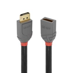 Anthra Line DisplayPort 1.4 Verlängerungskabel 0.5m schwarz (36495)