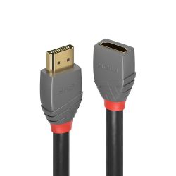 Anthra Line Kabel HDMI-A Stecker zu HDMI-A Buchse 0.5m schwarz (36475)