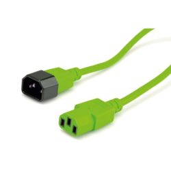 ROLINE Apparate-Verbindungskabel IEC 320 C14 - C13 grün  (19.08.1523)